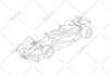 draw simple vector line art of any object