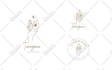 do feminine minimalist hand drawn botanical boho logo design