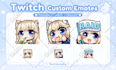 create custom anime twitch emotes or sub badges or sticker
