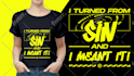 create typography christian t shirt design