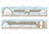 do illustrative section elevation for architectural and landscape visualization