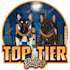 design a kennel or breeder logo on cartoon style