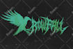 design an asymmetrical brutal logo with best composition
