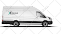 make a 4 pro and realistic sprinter van mockups