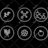 design an ultra crisp icon set vector logo