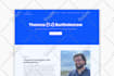build creative portfolio resume website using wordpress