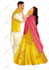 do digital couple illustration for your wedding card