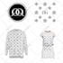 design monogram repeat vector floral custom clothing pattern