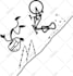 draw a stickman or stick figure to your need