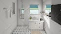 design and render modern bathroom interiors