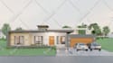 create 3d model exterior facade with realistic rendering