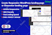 create wordpress landing page or elementor landing page