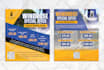 design eddm business mailer or postcard flyer and business fliers