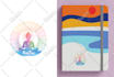 design custom watercolor mandala logo