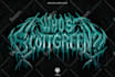 design death metal, deathcore, metalcore logo