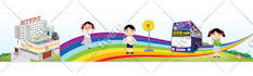 create colorful children book illustration