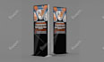 design a professional roll up banner with print ready files