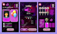 design stunning 2d game graphics and game UI for your mobile game
