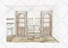 draw interior design concept sketching on procreate