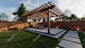 design landscapes backyards patio pool with 3d renderings