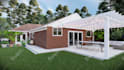 render realistic 3d backyard landscape design renovation garden pool patio deck