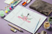 design floral watercolor logo design for your brand
