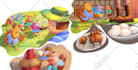 hand illustrate childrens book illustration
