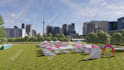 render outdoor formal and informal event design