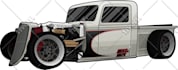 make realistic car illustration in color or black and white