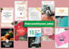 create 10 pinterest pins for your blog, website or product