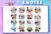 create chibi emotes or sub badges for twitch discord kick in bulk for you