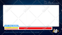 design premium overlay video frame for facebook live or obs