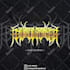 design style technical death metal logo,progressive
