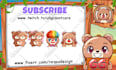create custom cute chibi emotes for twitch, and discord