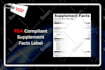 create fda compliant supplement facts label