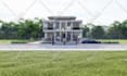 do sketchup 3d model, realistic 3d rendering,  house exterior, interior design