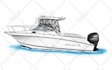 draw boat into vector art