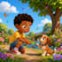 do children story book illustration, picture book, kids story book design