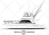 create line art or illustration of boat, yacht, car, object