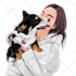 draw your photo with your pet into a vector illustration