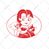 create vintage cartoon mascot 30s character illustration