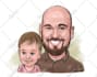 draw a beautiful cartoon portrait