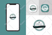 design simple and modern app icon with logo