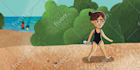 draw children story book illustration and cover not ai