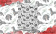 design cute seamless pattern with watercolor style