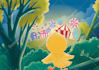 drawing children book illustrations, with pastel color