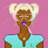 make a pixel art mascot cartoon and avatar for nft