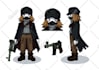 design anime style character sheets and original characters