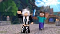 create cinematic minecraft wallpaper art and 3d renders