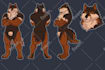 furry reference sheet ref sheet anthro sfw nsfw furry ref sheet character design